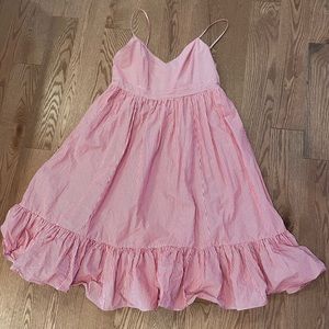 J.Crew Red and White Striped Midi Dress (worn by Pippa Middleton)